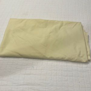 Vintage top sheet perfection find combed Percale for full-size mattress yellow